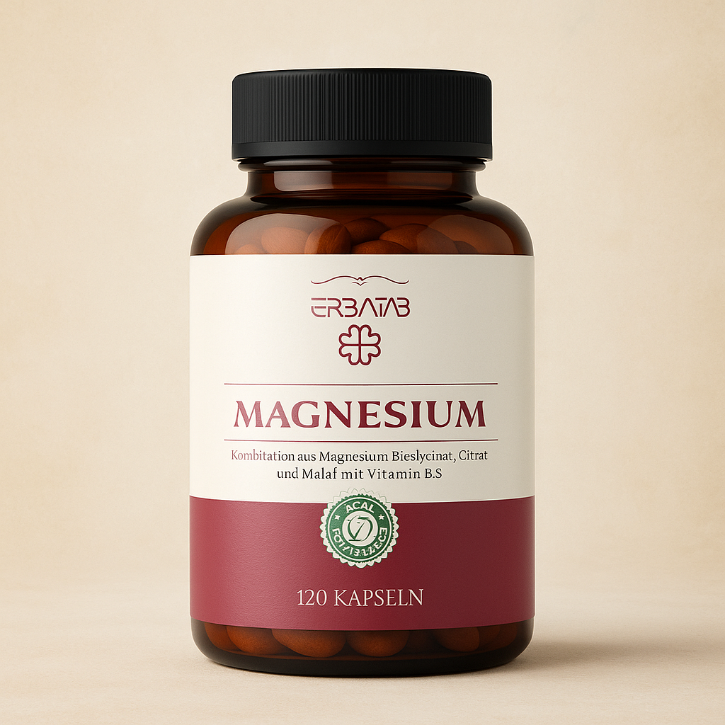 Magnesium, Bisglycinat, Citrat, Malat + Vitamin B3 Tabletten